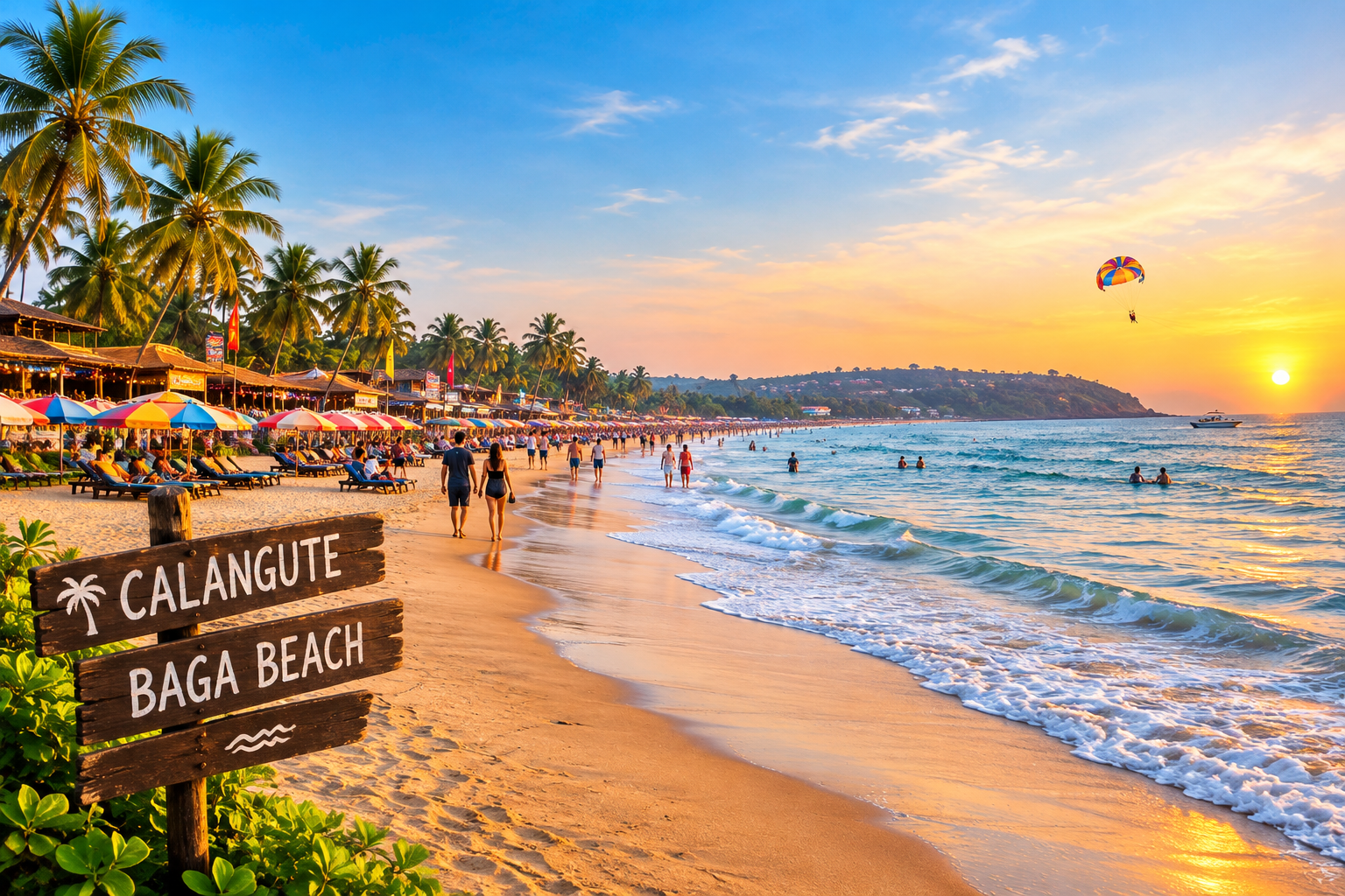 Calangute and Baga Beach