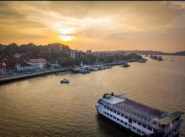 The Mandovi River and Panaji