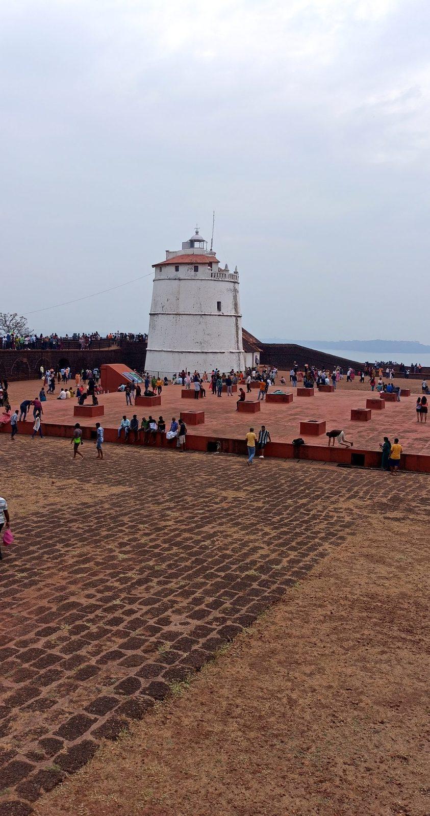 Fort Aguada lighthouse above Sinquerim beach